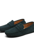 Suede men's loafers in Italian style - Robert