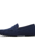 Suede men's loafers in Italian style - Robert