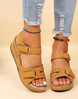 Summer Platform Sandals with Velcro Closure