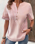 Summer blouse with a striped pattern - Amira