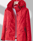 Waterproof and windproof jacket with hood for women - Olda