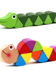 Wooden Caterpillar - Spin and Play