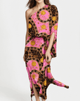Rosie Printed One-Shoulder Maxi Dress