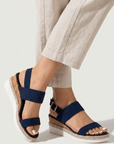 Elora Stretch Platform Sandals