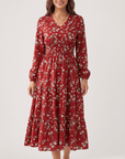 Maribel Floral Midi Dress