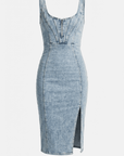 Mila Denim Midi Dress