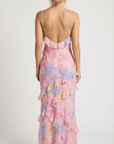 Ella Pastel Ruffle Maxi Dress