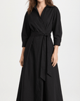 Natalie Button-Front Midi Dress