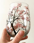 TreeScape – Four Seasons Hand-Painted Tree Wine Glasses