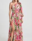 Isla Floral One Shoulder Maxi Dress