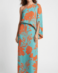 Rosie Printed One-Shoulder Maxi Dress