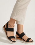 Elora Stretch Platform Sandals