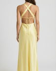 Selena Yellow Evening Maxi Dress