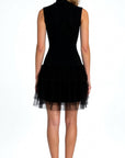 Lily High Neck Tulle Mini Dress
