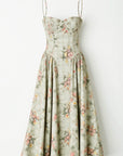 Freya Floral Corset Midi Dress