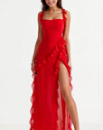 Susan Ruffled Maxi Dress