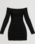 Adalyn Off-Shoulder Ruched Mini Dress