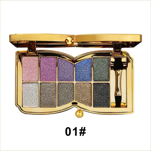 10 Colour Glitter Eyeshadow Palette