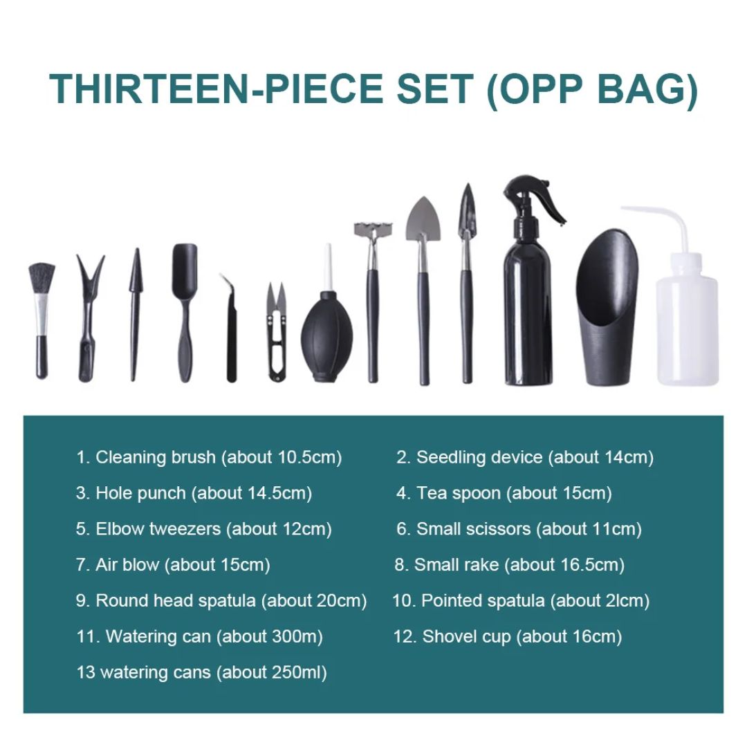 13-Piece Garden Planting Kit | Compact and Durable