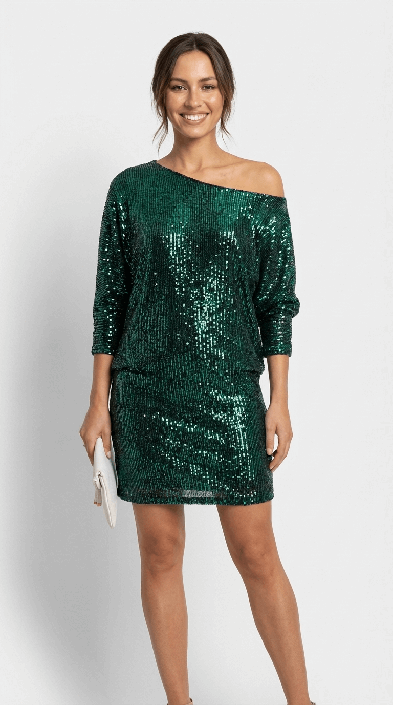 Calia Pailletten Mini Jurk