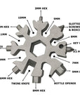 18-in-1 Stainless Steel Multifunction Tool Portable for Outdoor Adventures