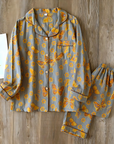2-Piece Cotton Loungewear Set with Butterfly Print for Women