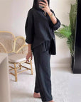 2-Piece Outfits for Women, Oversized Shirt and Trousers
