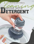 2-in-1 Dish Brush | Reduces waste and makes washing up easy!