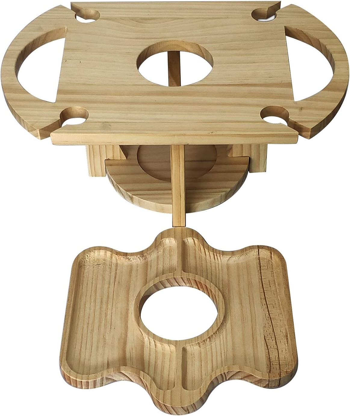 2-in-1 Fruit and Wine Glass Table Rack