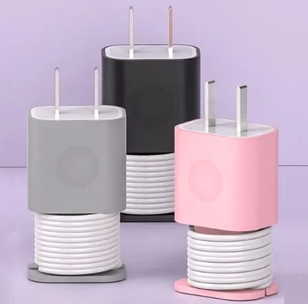 2-in-1 Silicone Charger Protector