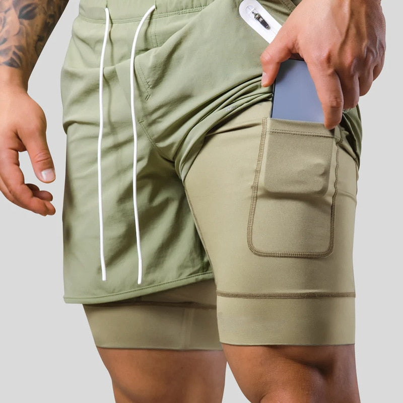 2-in-1 Sports Shorts for Men | Perfect for Any Workout