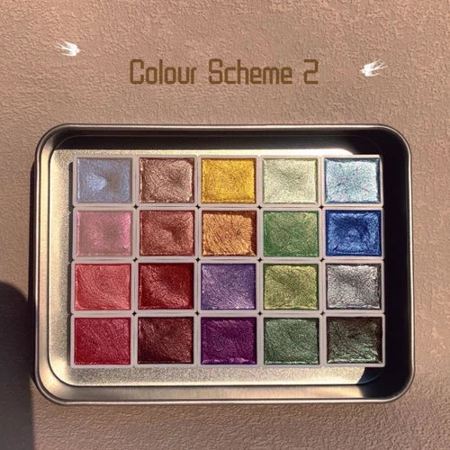 20 Colour Watercolour Painting Set