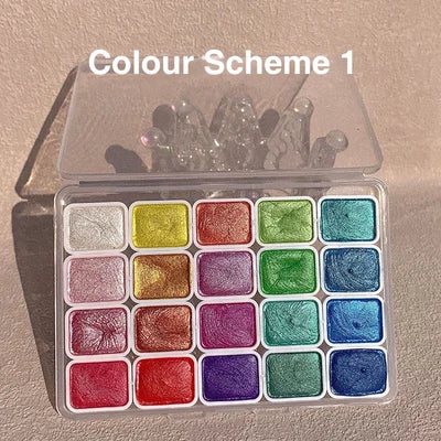 20 Colour Watercolour Painting Set