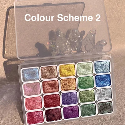 20 Colour Watercolour Painting Set