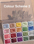 20 Colour Watercolour Painting Set