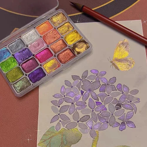 20 Colour Watercolour Painting Set