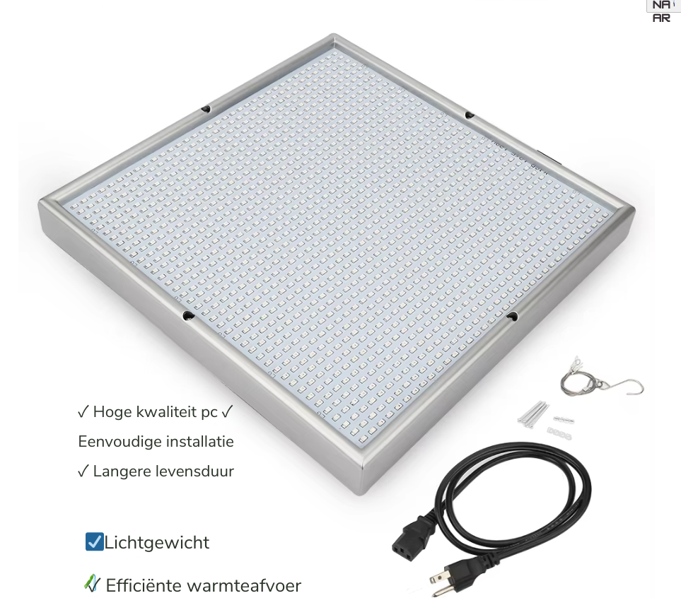 200W LED Grow Light – Dimmable Full Spectrum Grow Light with 2000 LEDs