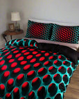 3-Piece Duvet Cover Set with Futuristic 3D Pattern