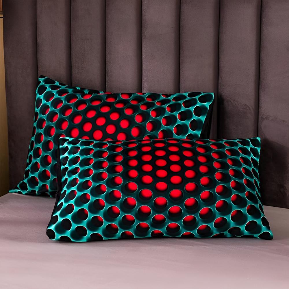 3-Piece Duvet Cover Set with Futuristic 3D Pattern