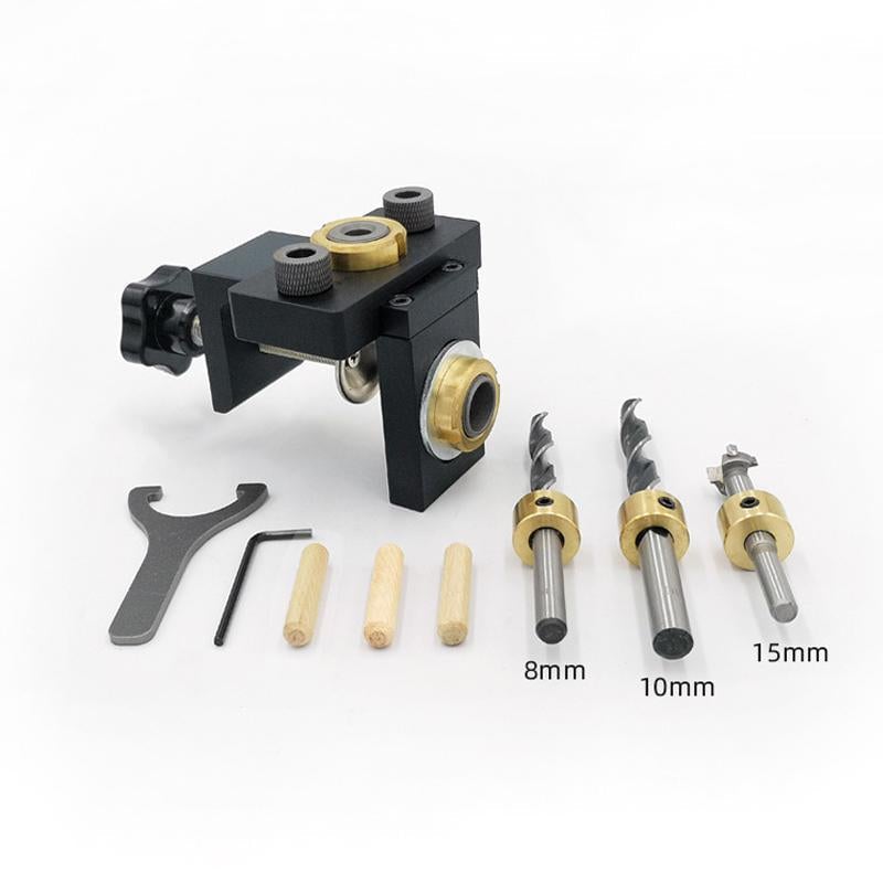 3 in 1 Adjustable Woodworking Drilling Locator Punch Tools