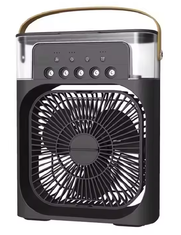 3-in-1 Portable USB Fan with Humidifier and LED Night Light
