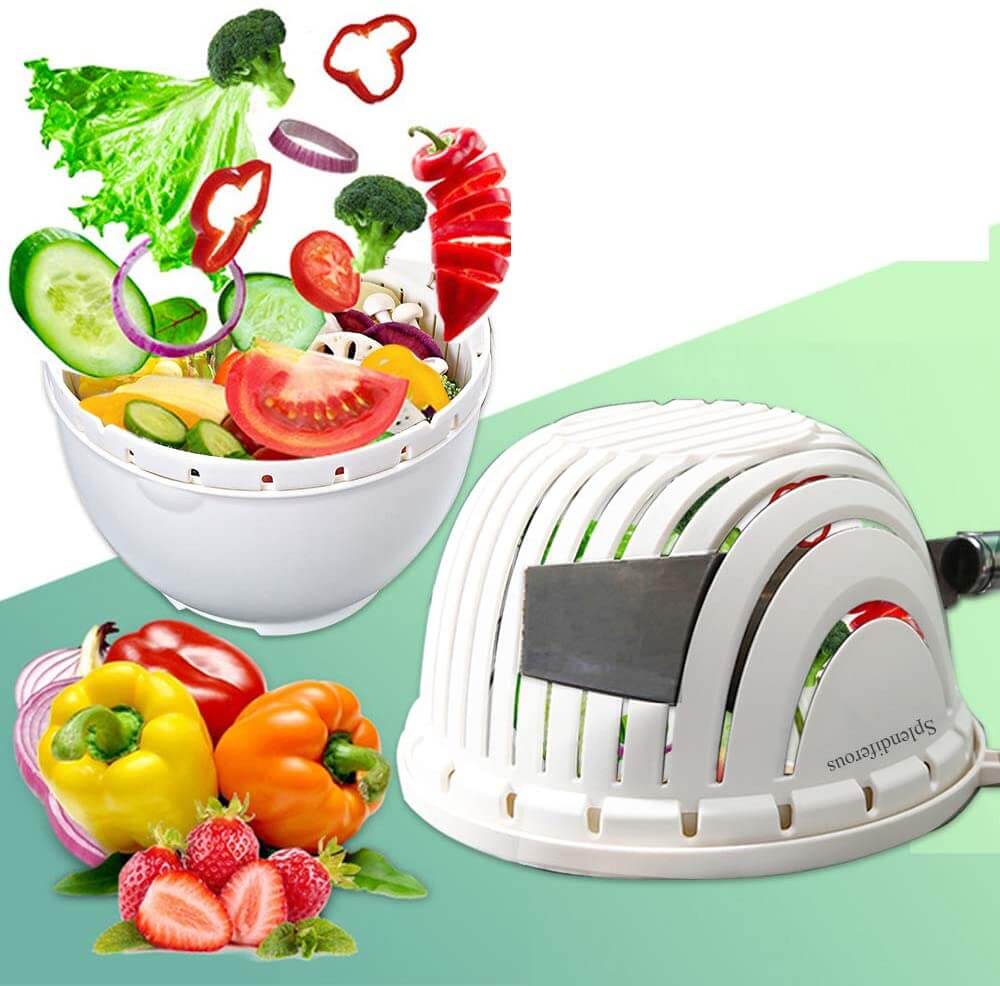 3-in-1 Salad Chopper Bowl
