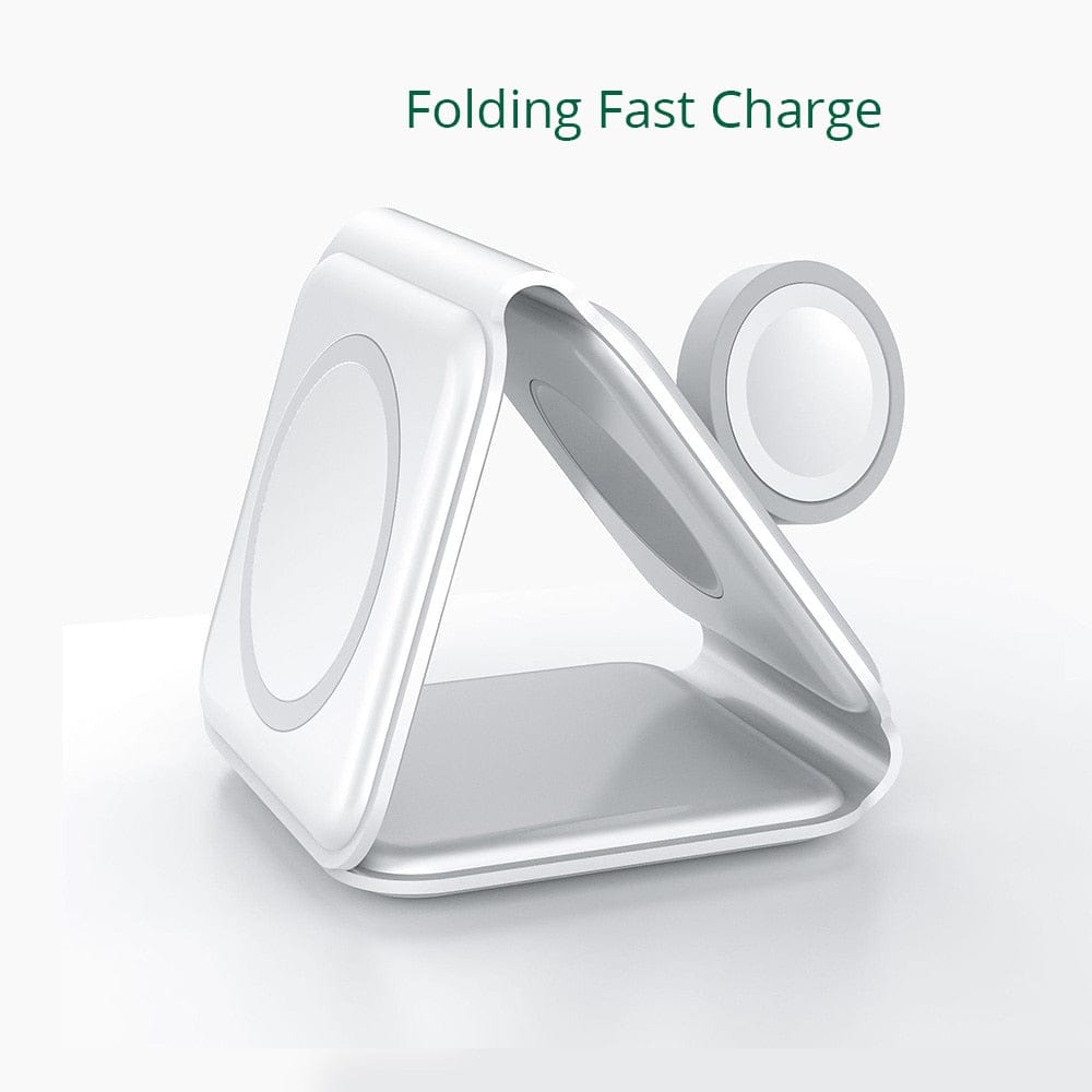 3-in-1 Wireless Charger - One charger for your smartphone, smartwatch, and earbuds
