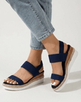 Elora Stretch Platform Sandals