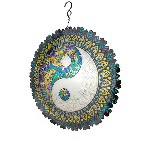 3D Colourful Wind Spinner Mandala