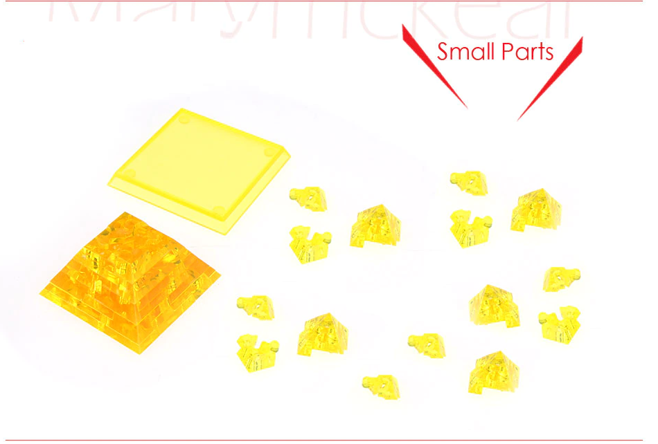 3D Crystal Puzzle Pyramid