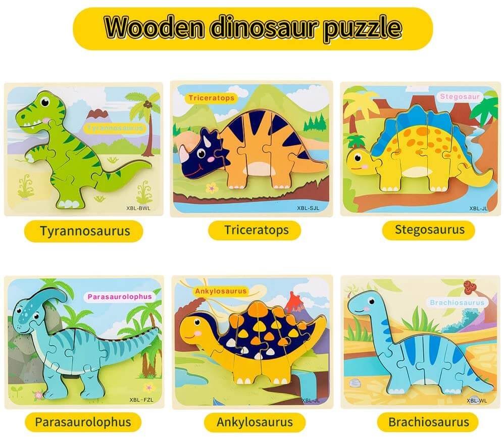 3D Dinosaur Puzzles 6 PACK
