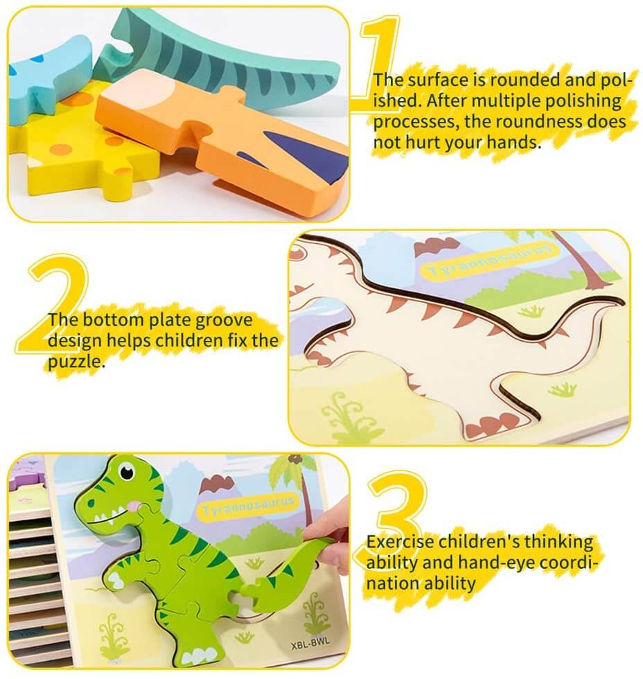 3D Dinosaur Puzzles 6 PACK