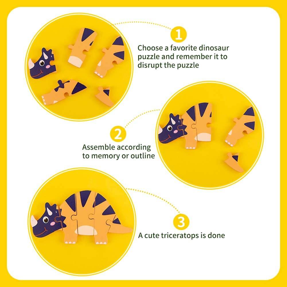 3D Dinosaur Puzzles 6 PACK