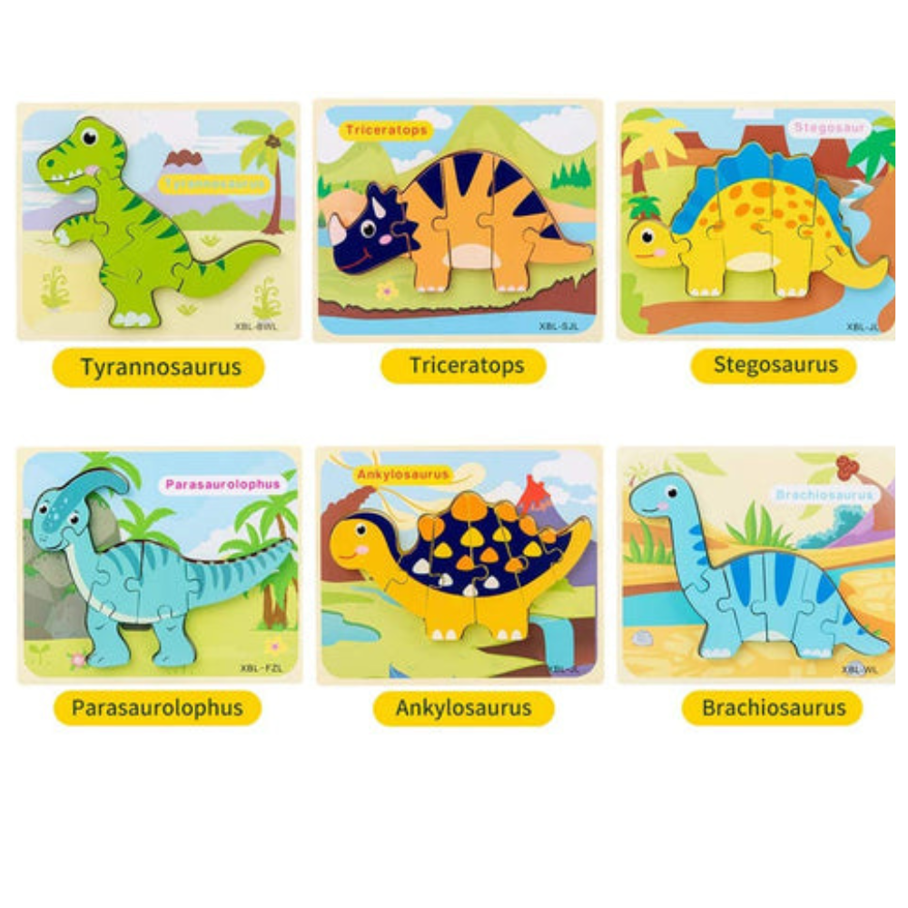 3D Dinosaur Puzzles - Interactive Educational Toys
